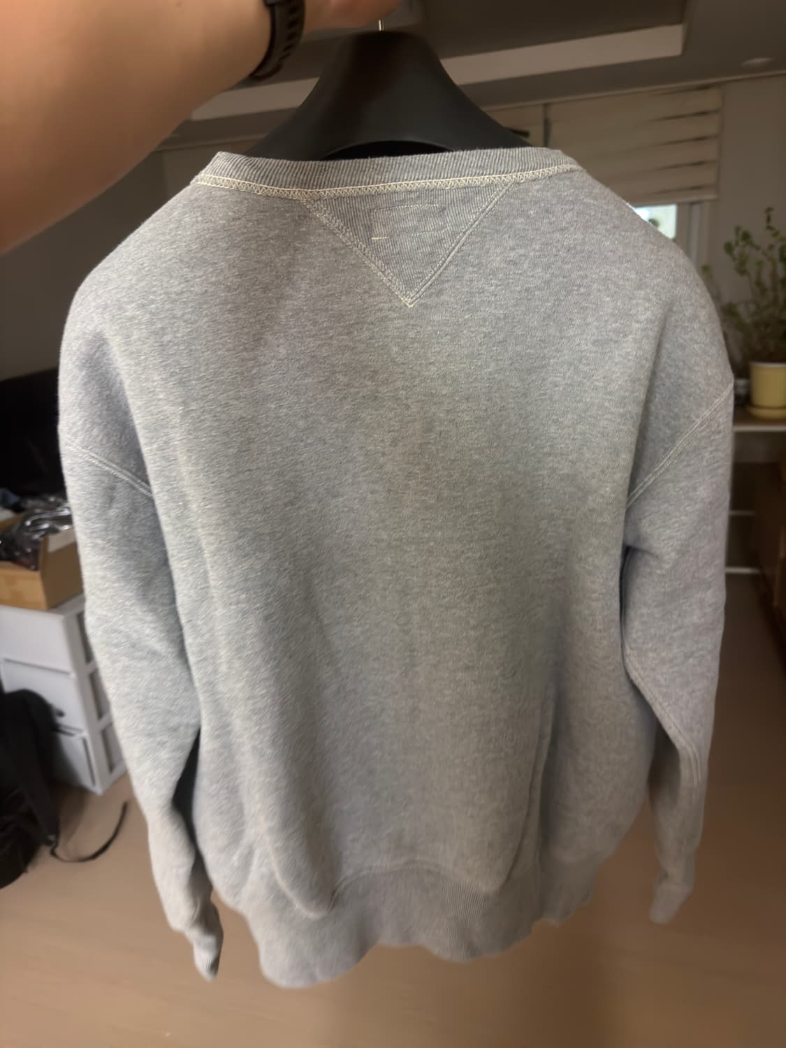 콜림보 플레인 스웻 셔츠 그레이 L 상품이미지2