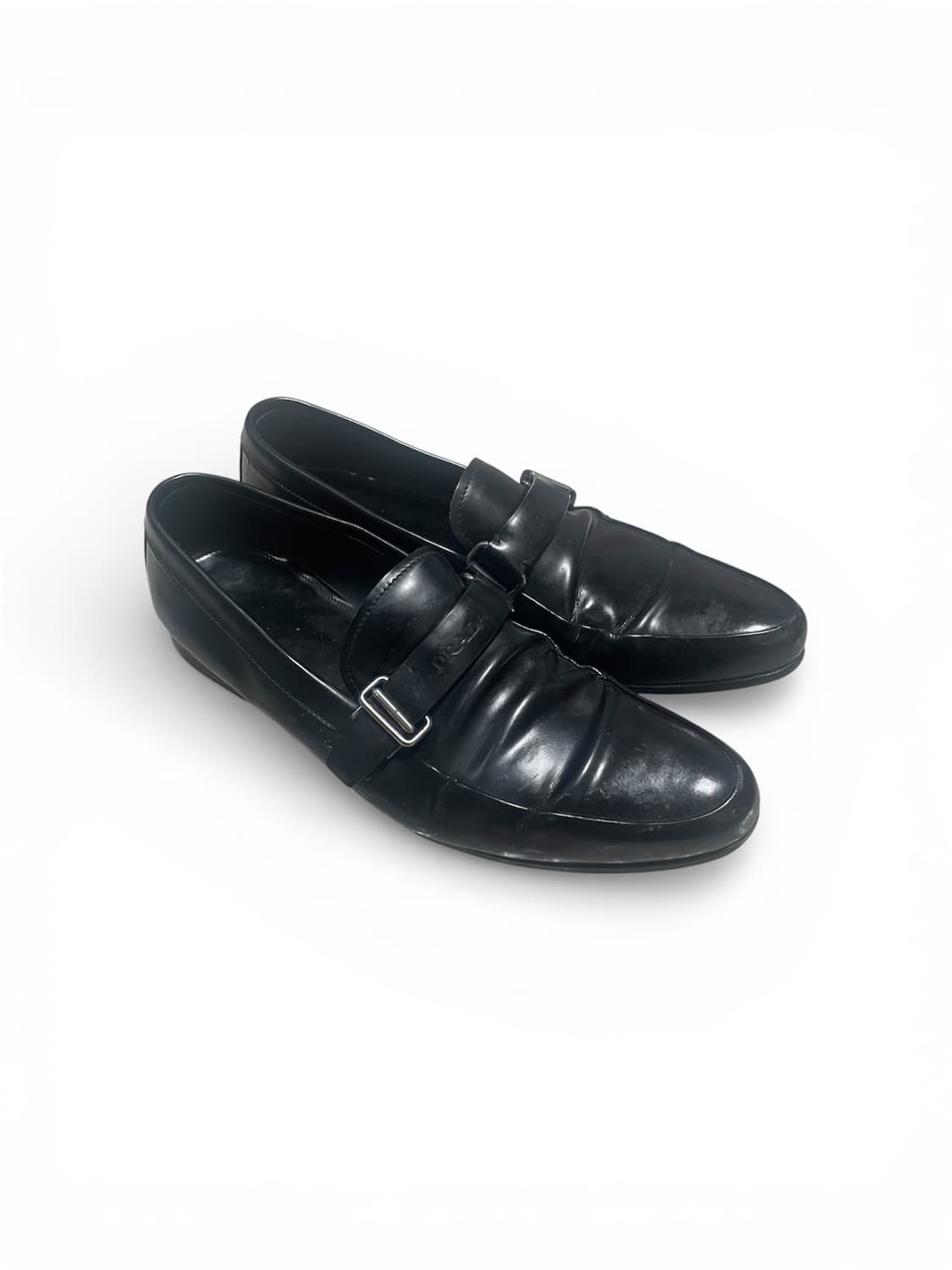 275) 프라다 로고 레더 가죽 로퍼 상품이미지4