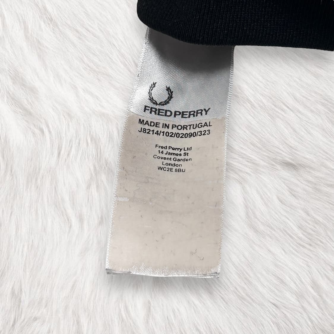 프레드페리 자수로고 블랙 져지 상품이미지7