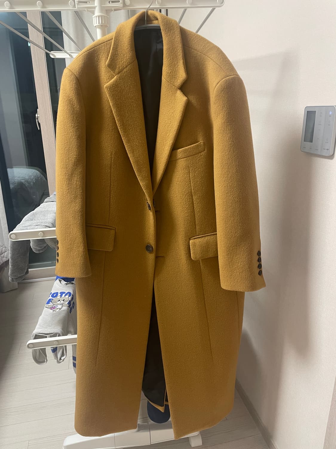 [M]STU 브라운 롱코트 상품이미지1