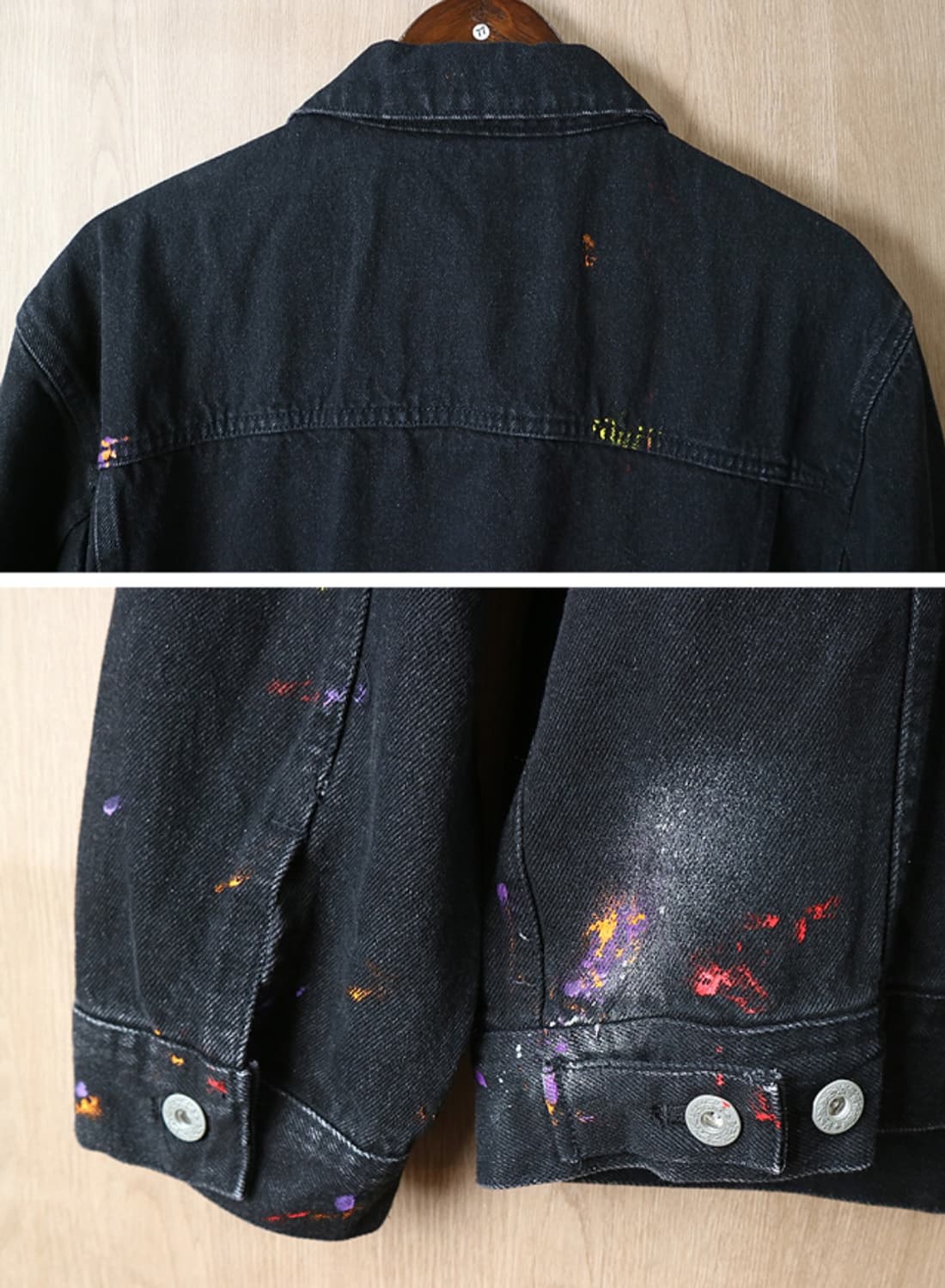 블랙아웃 BLACK OUT 블랙 페인팅 데님 자켓

굿 컨디션 상품이미지6