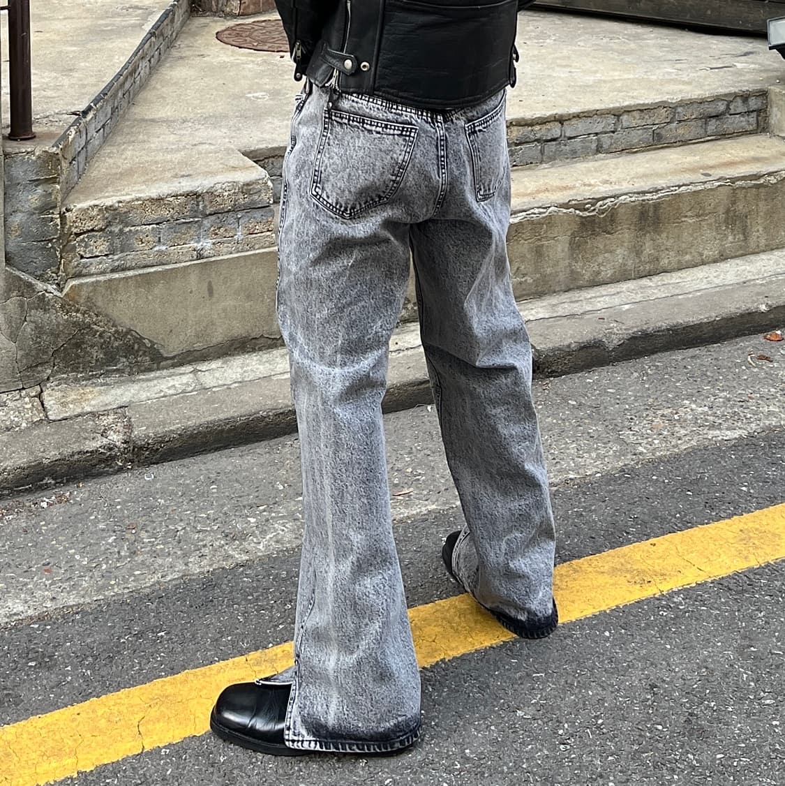 플레어핏 와이드핏 워싱 데님 상품이미지1