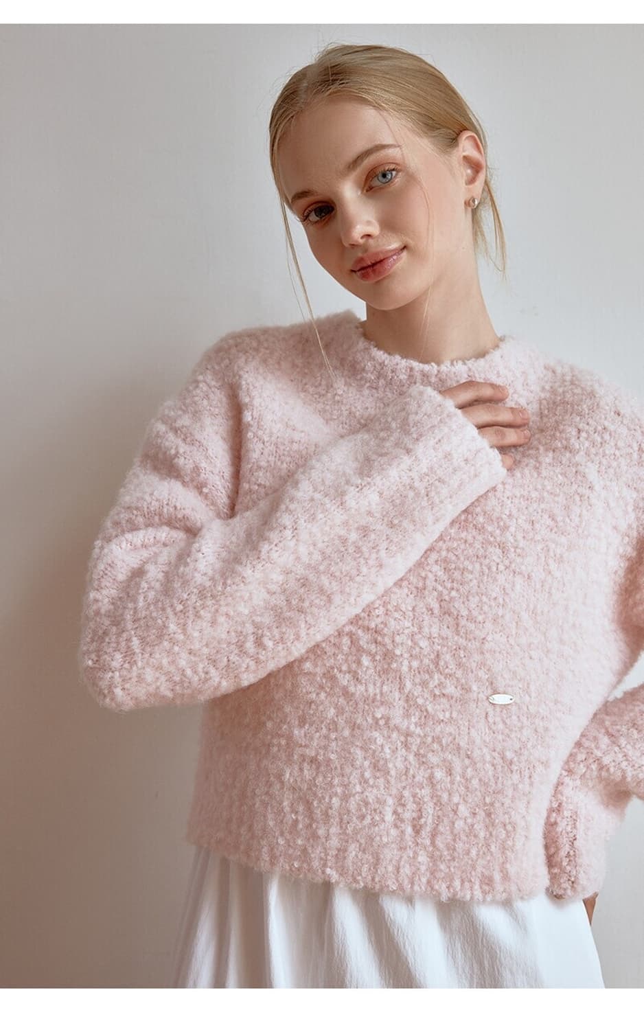 리엘 RE_L 치크 부클 니트 (한지민, 뚜니 님 착용) 상품이미지5