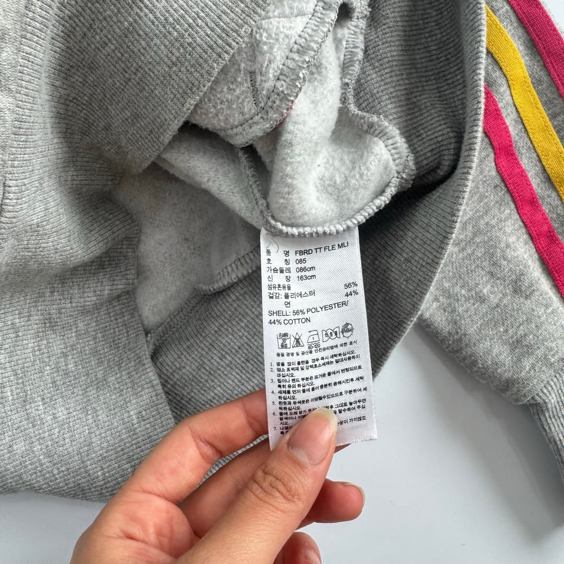 Adidas 아디다스 백 파이어로고 그레이 져지 상품이미지6
