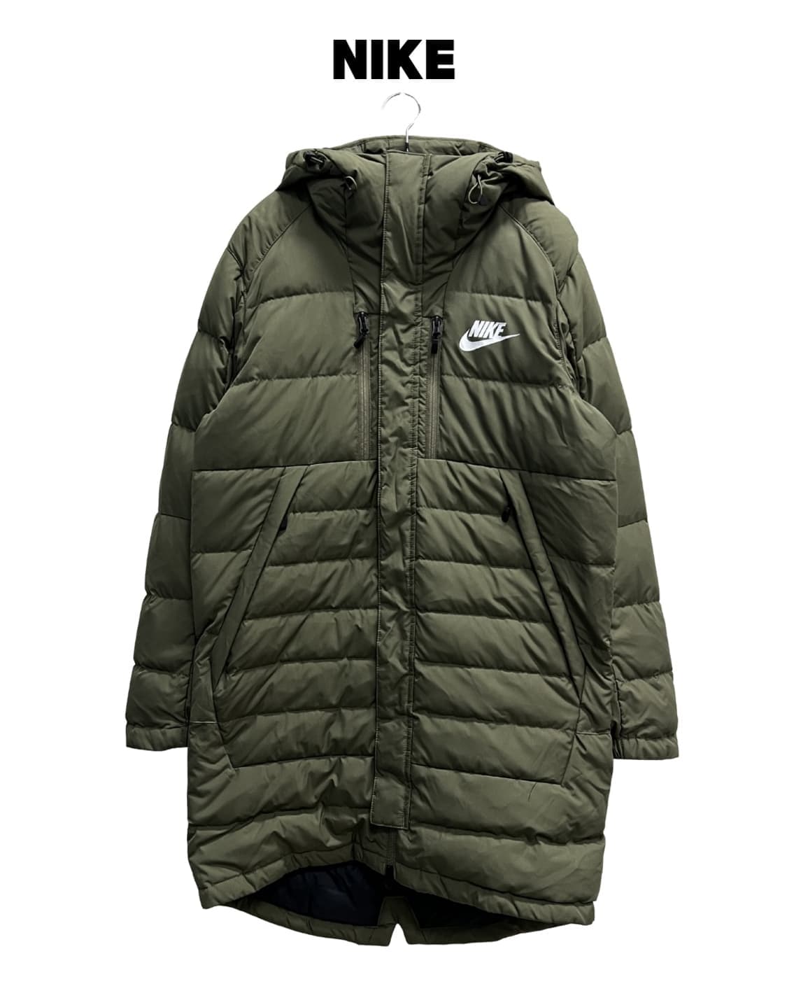 (M) 나이키 퓨추라 덕다운 롱 패딩 자켓 카키 상품이미지1
