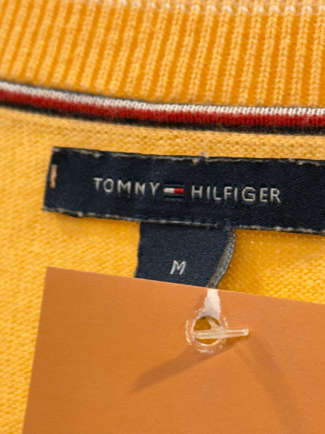 타미힐피거 오렌지 스퀘어 브이넥 니트 상품이미지2