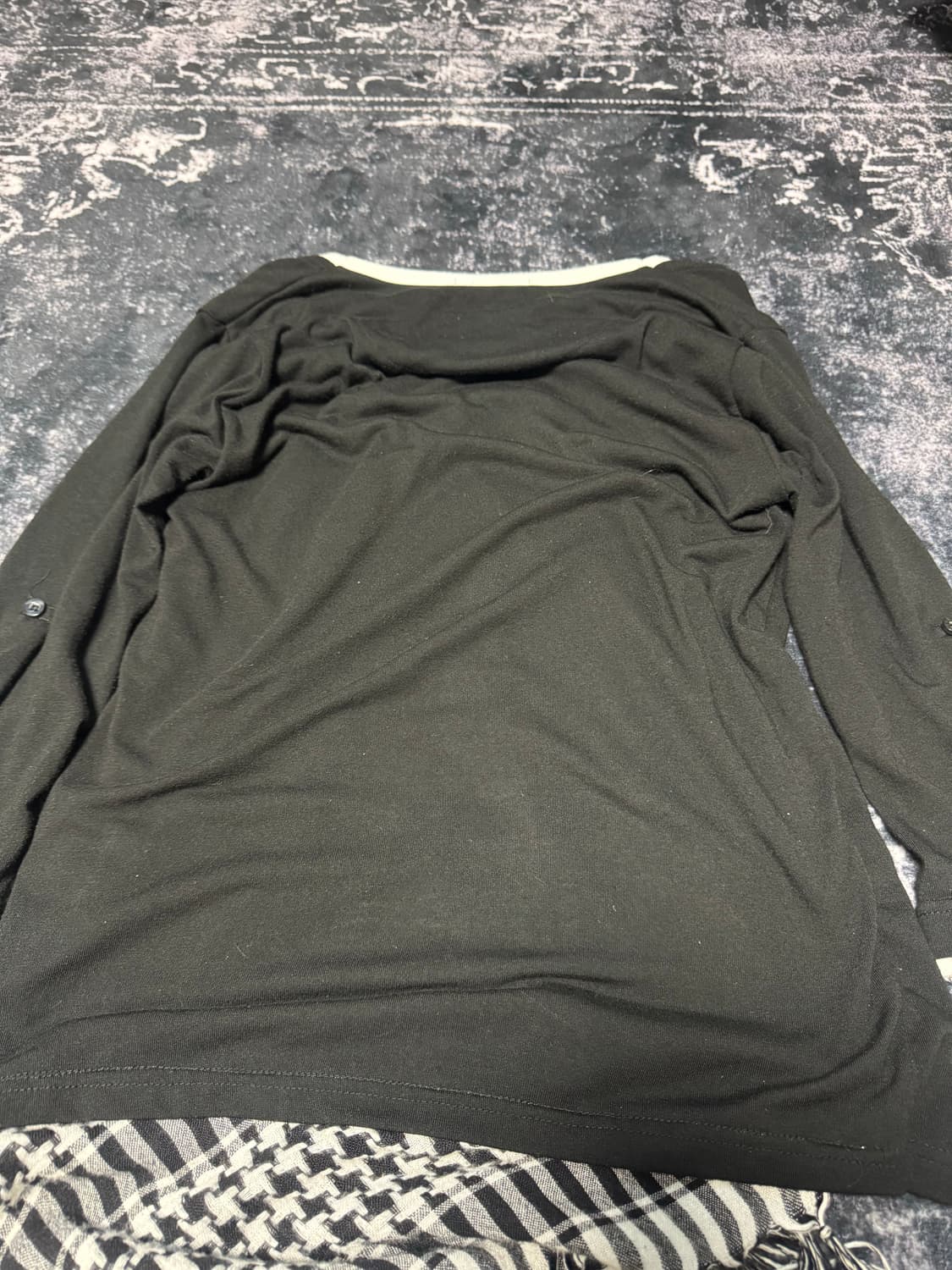 Beamere scarf layered drape top 상품이미지4