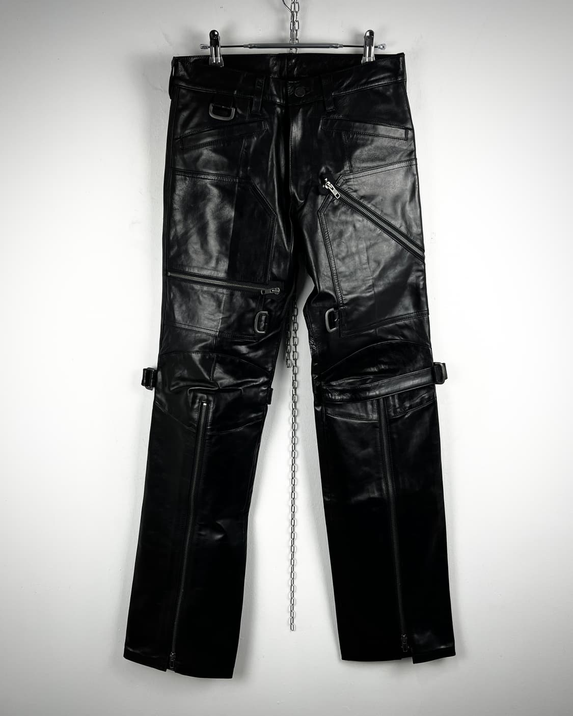 YOSHIYUKI KONISHI BONDAGE LEATHER PANTS  상품이미지6