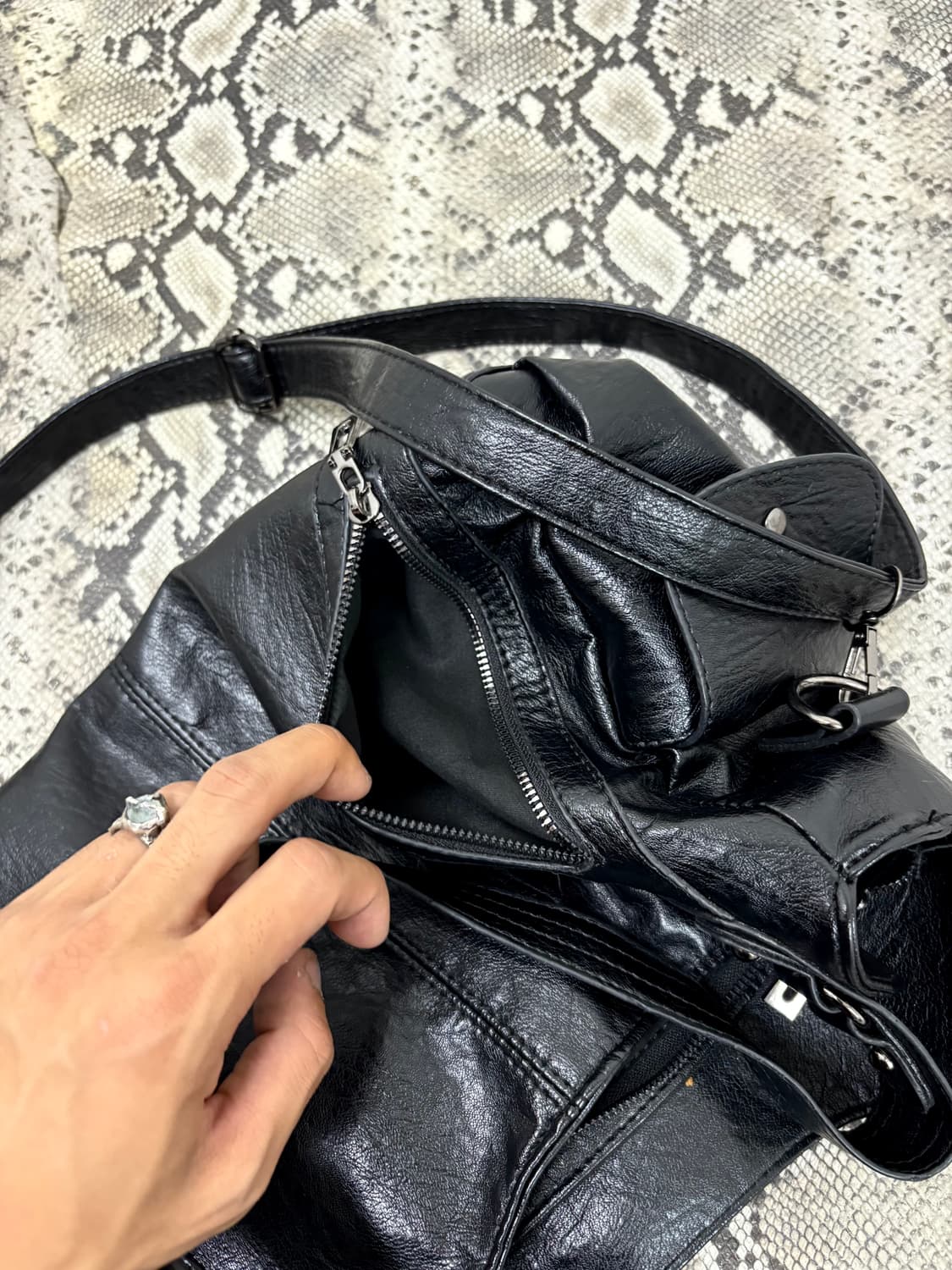 “Vintage” RockChic Mood Black Zipper Det 상품이미지8
