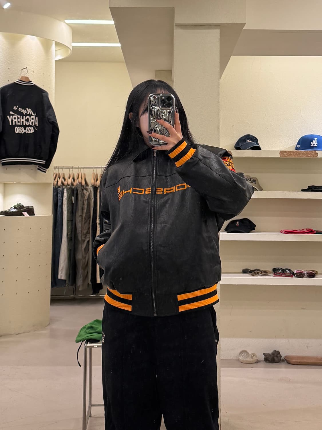 빈티지 포르쉐 레더 레이싱 자켓 U1107 상품이미지1