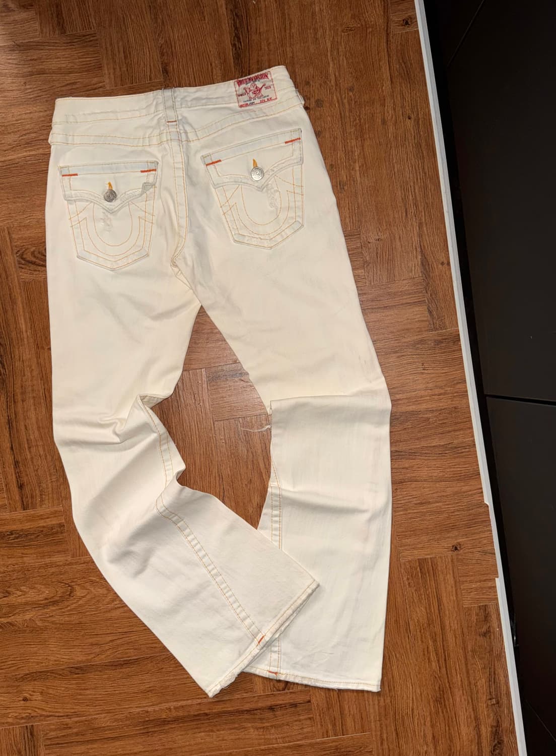 트루릴리젼 usa 부츠컷 화이트 데님팬츠 상품이미지1