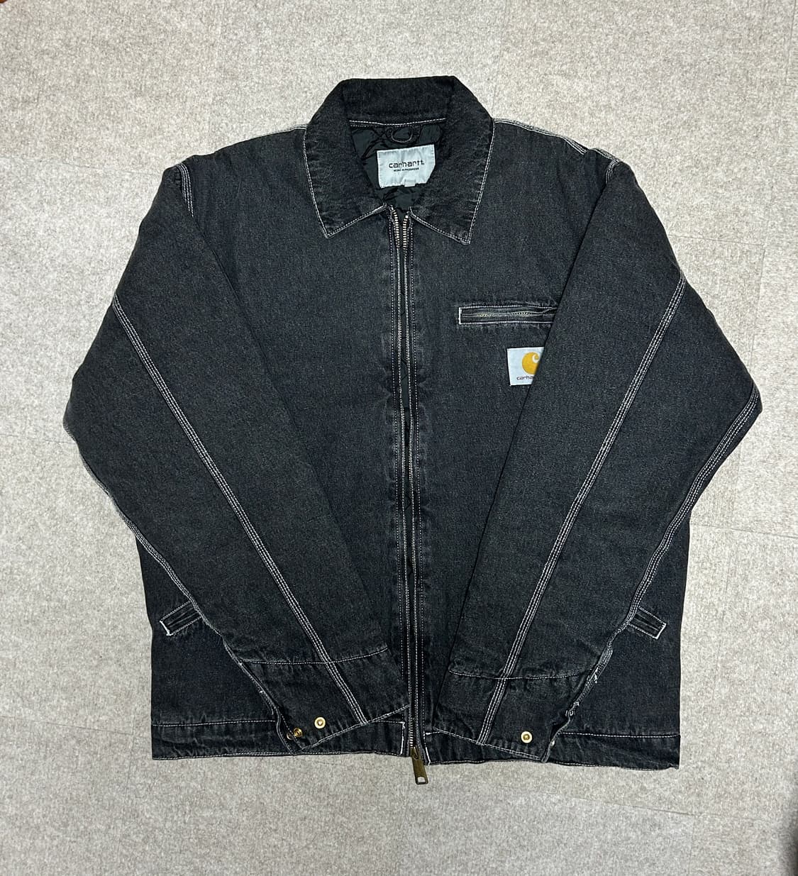 칼하트 WIP OG 산타페 자켓 블랙 퀼팅 자켓 상품이미지2