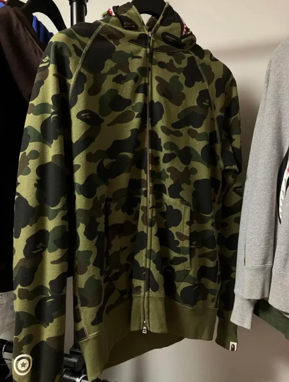 베이프 샤크후드 퍼스트 카고 아미 그린 XL 상품이미지2