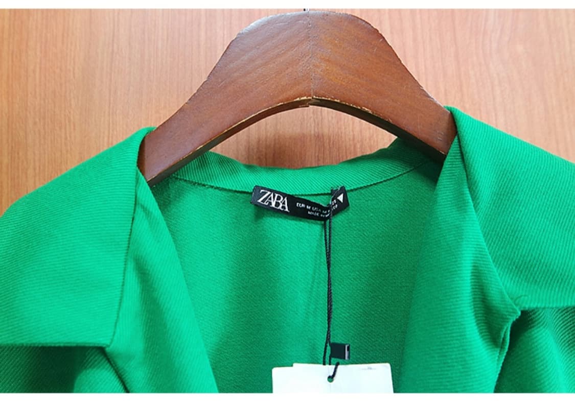 새제품~!!ZARA  초록 원피스 상품이미지4