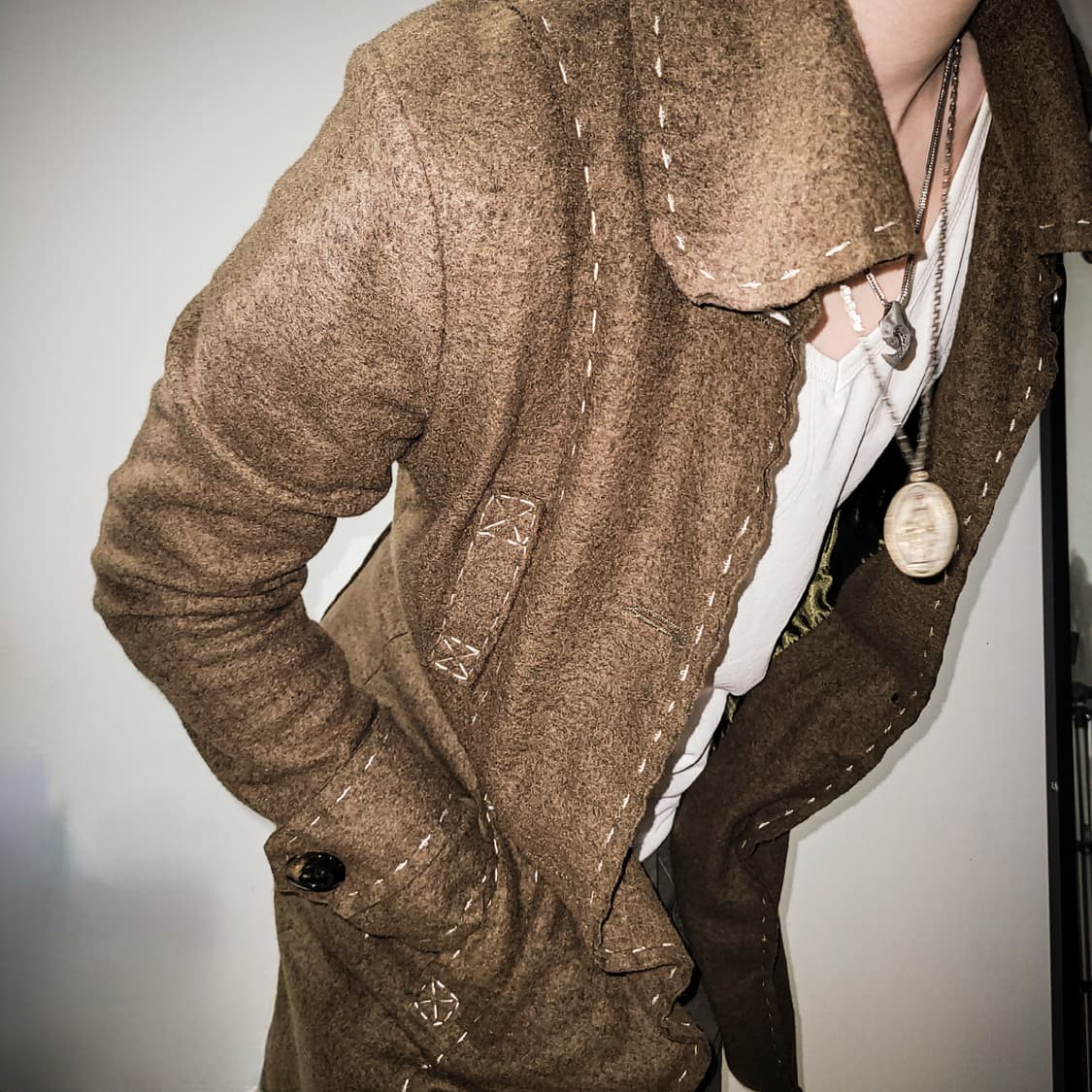 '00s Handmade Stitch Long Tail Jacket 상품이미지4