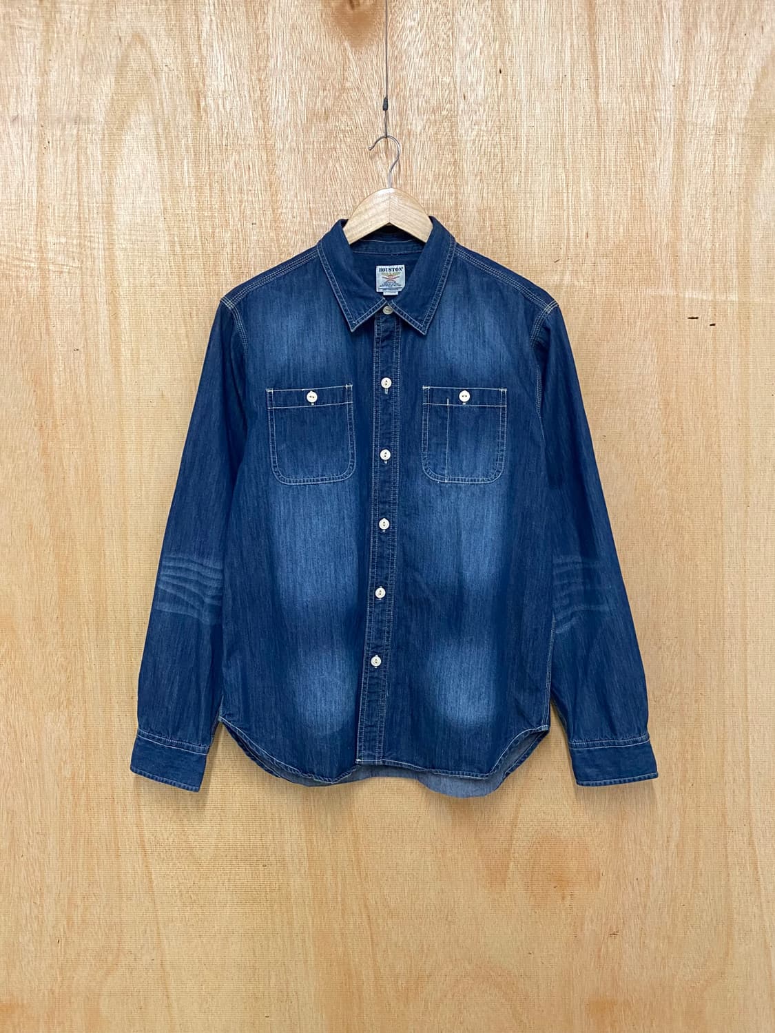 HOUSTON denim shirts 휴스턴 재팬 데님 워크셔츠 상품이미지1