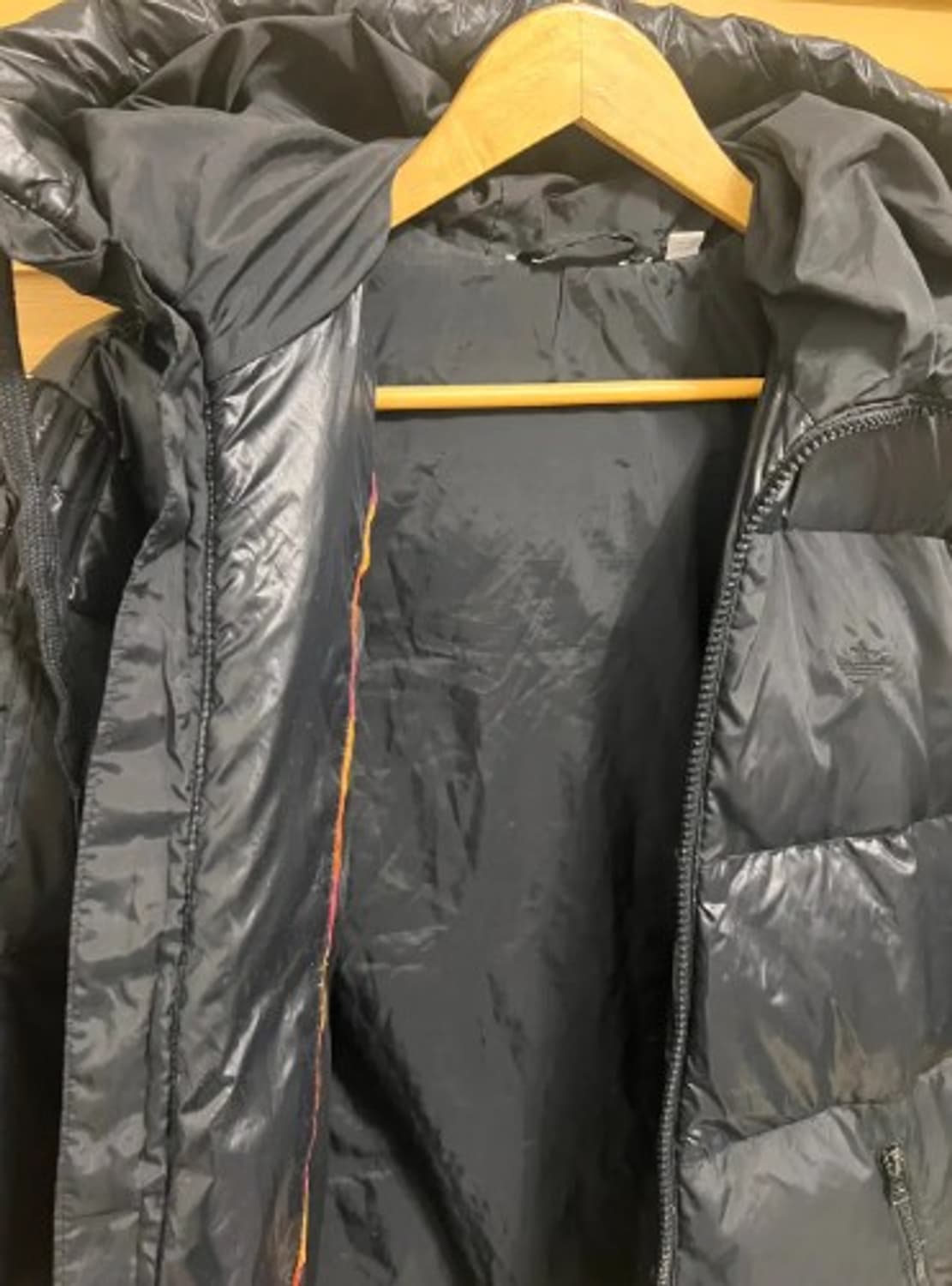 아디다스 남여공용 블랙후드패딩점퍼 90 상품이미지6