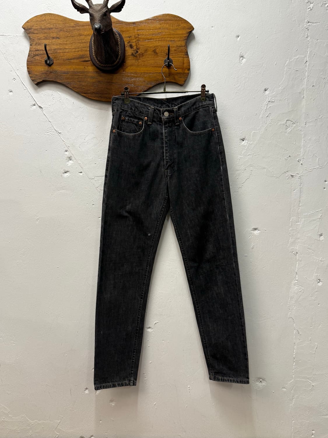 90s Japan Levi's 603 Slim Tapered Black  상품이미지5