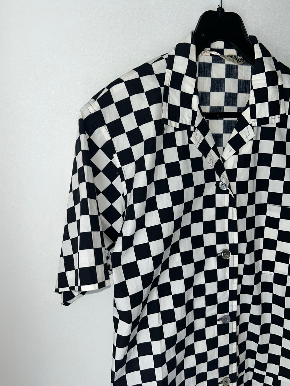 Comme des garcons 꼼데가르송 체스 셔츠 원피스 상품이미지3