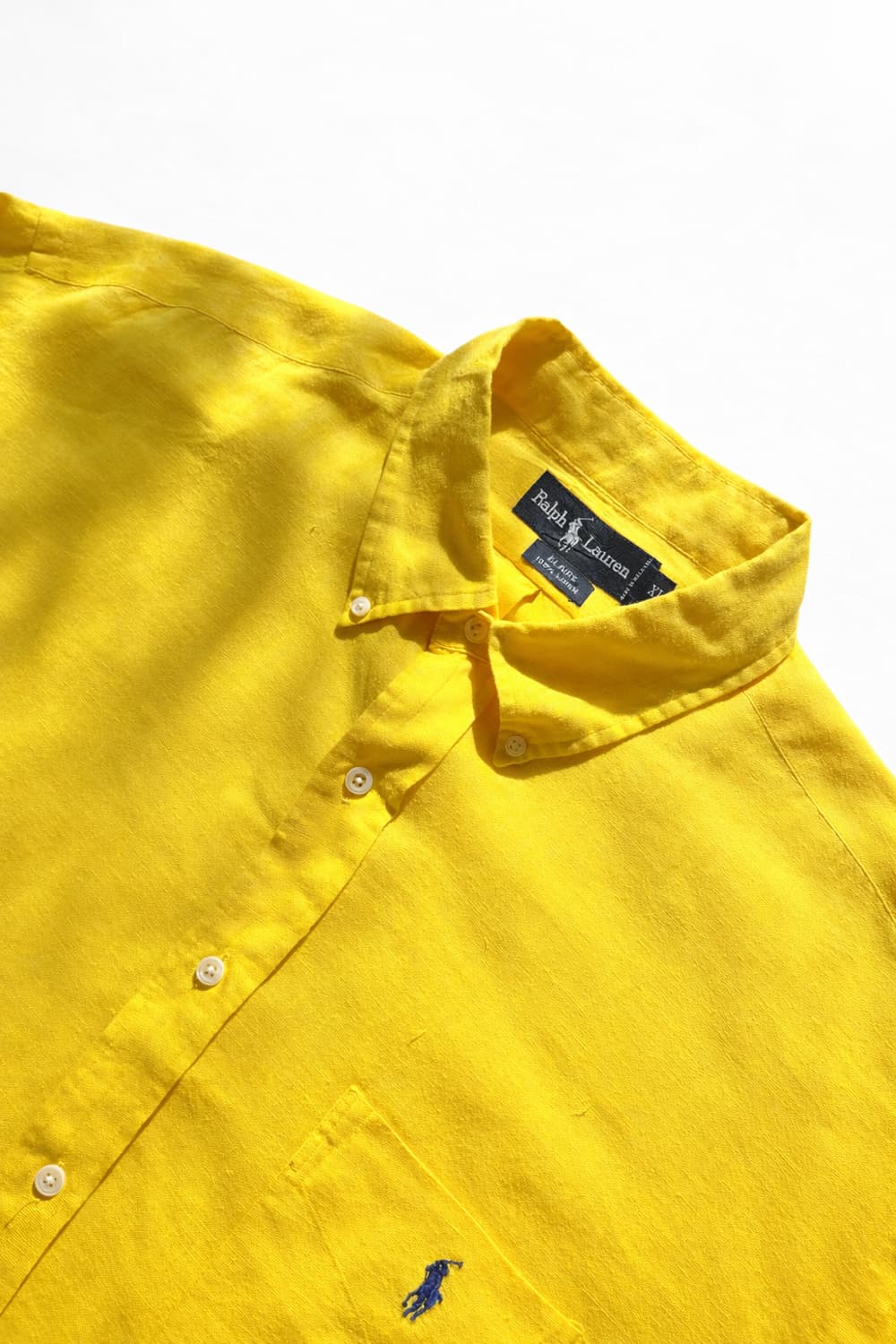 90s 폴로 랄프로렌 린넨 셔츠 XL(105~110) 상품이미지8