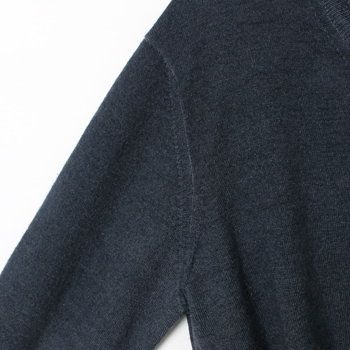 엠포리오 아르마니 ARMANI 빈티지 브이넥 네이비 블루 울 니트 상품이미지6