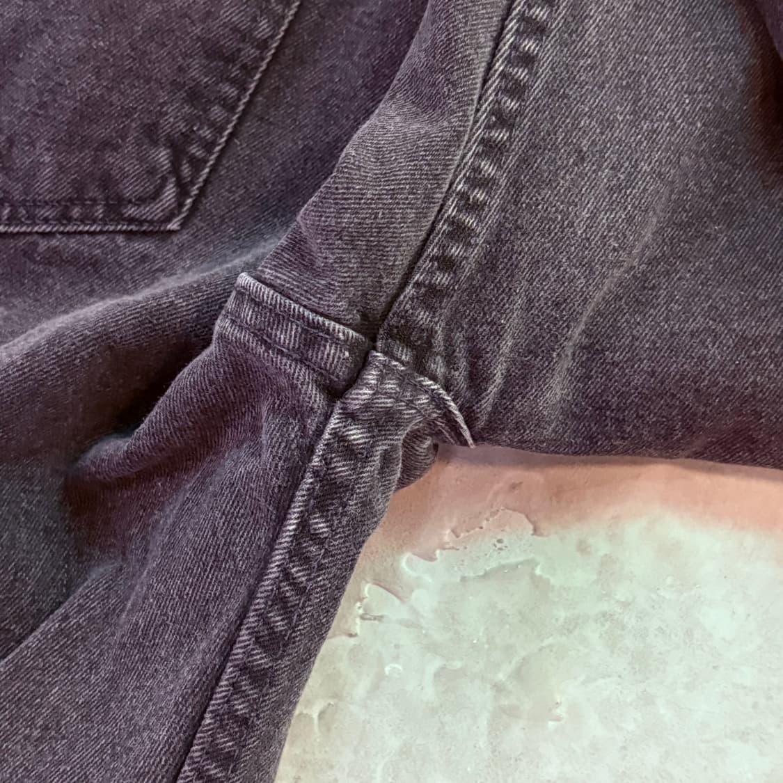 [36/36] USA 리바이스 505 오렌지탭 orange 흑청 블랙 상품이미지6