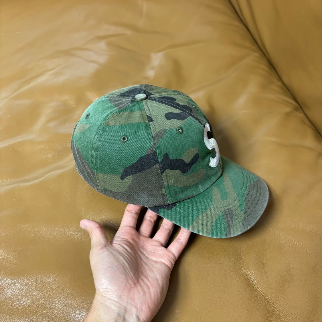 Supreme 슈프림 20ss 피그먼트 워시드 카모 S로고 볼캡 모자 상품이미지3