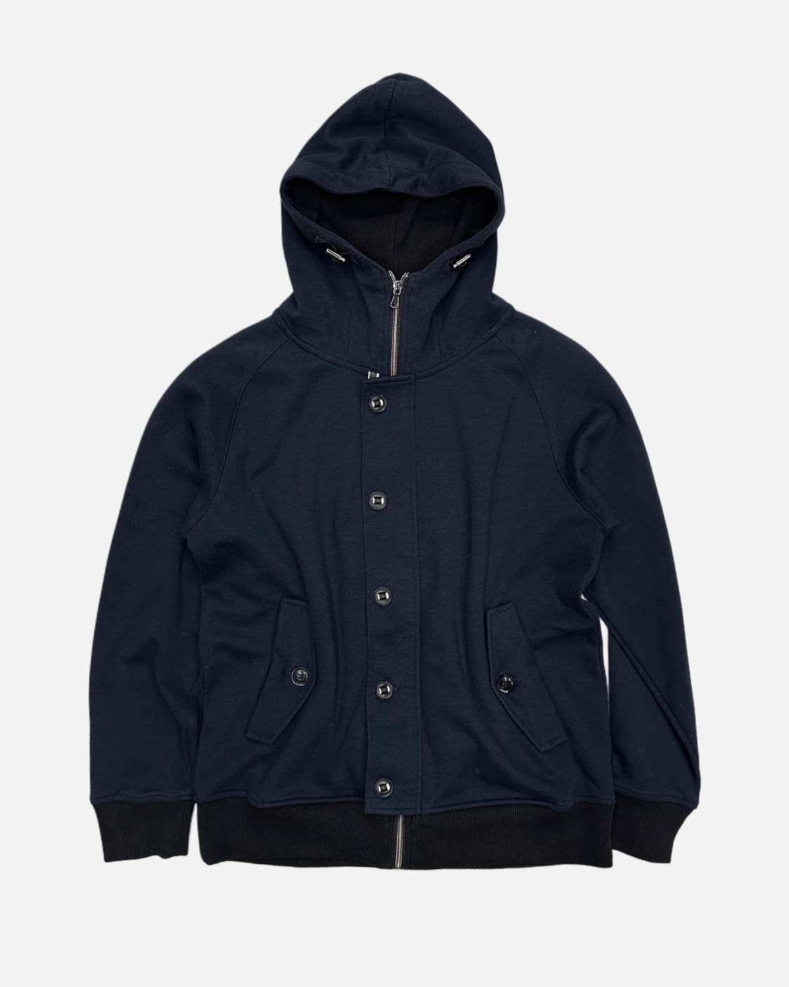 navy high-neck hood zip-up jacket 상품이미지1