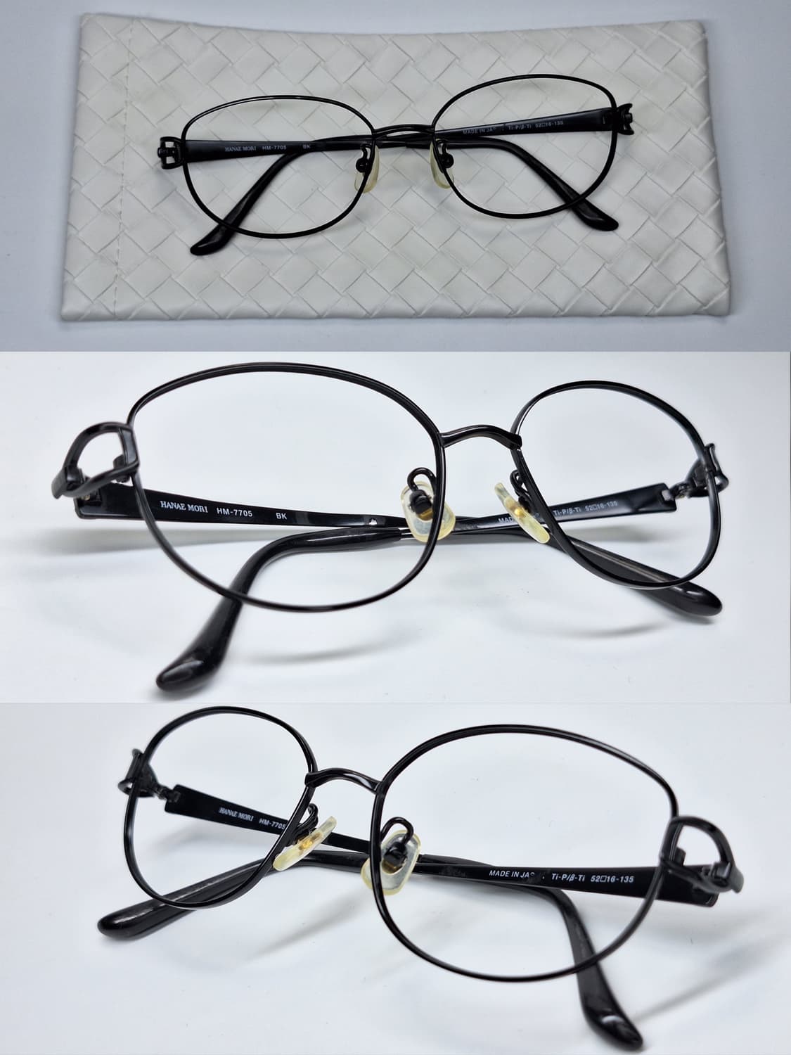 하나에 모리 HM-7705 꽃무늬 티타늄 안경테/일제 수입 패션 여성안경 상품이미지2