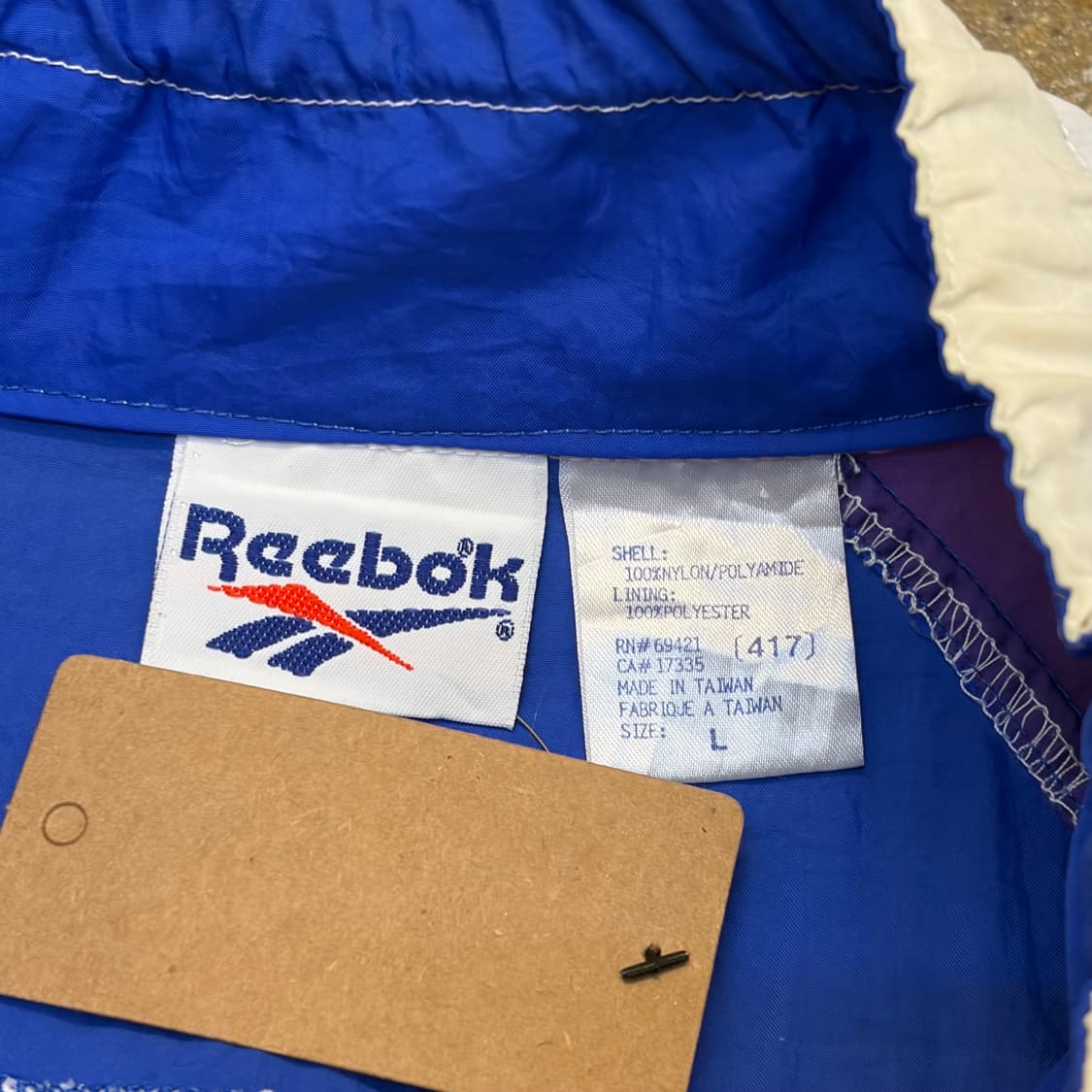 레어 90s 미국 빈티지 리복 바람막이 상품이미지5