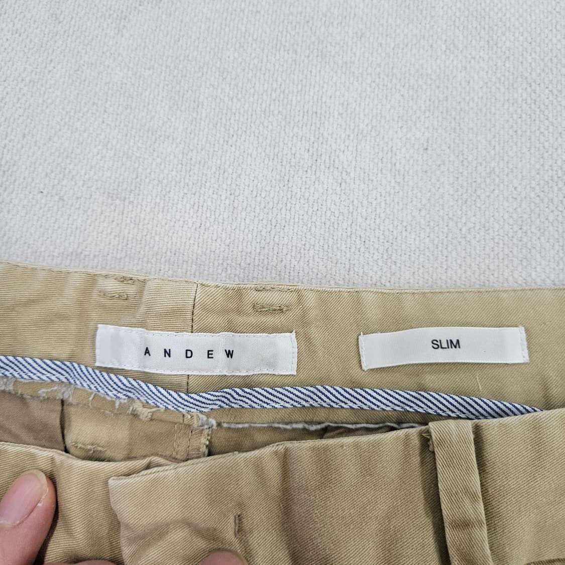 34 앤듀 슬림핏 치노 반바지 0526Y 상품이미지3