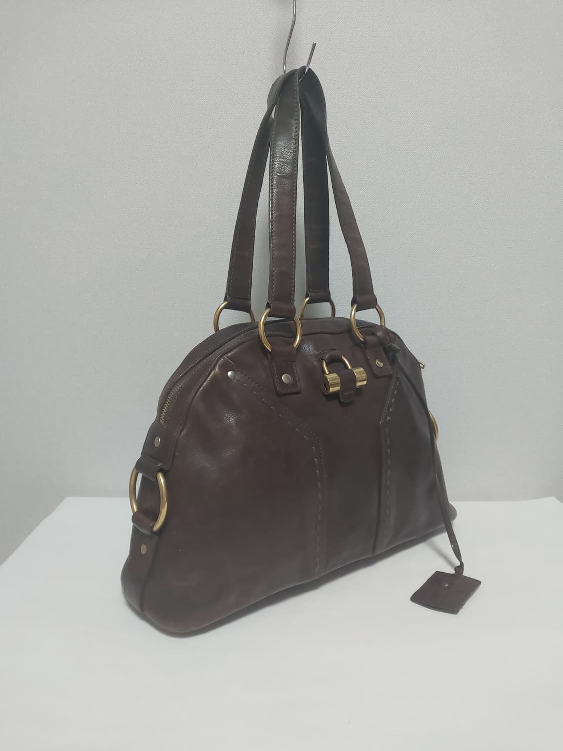 생로랑 뮤즈백 미듐 다크브라운 (정품) 상품이미지3