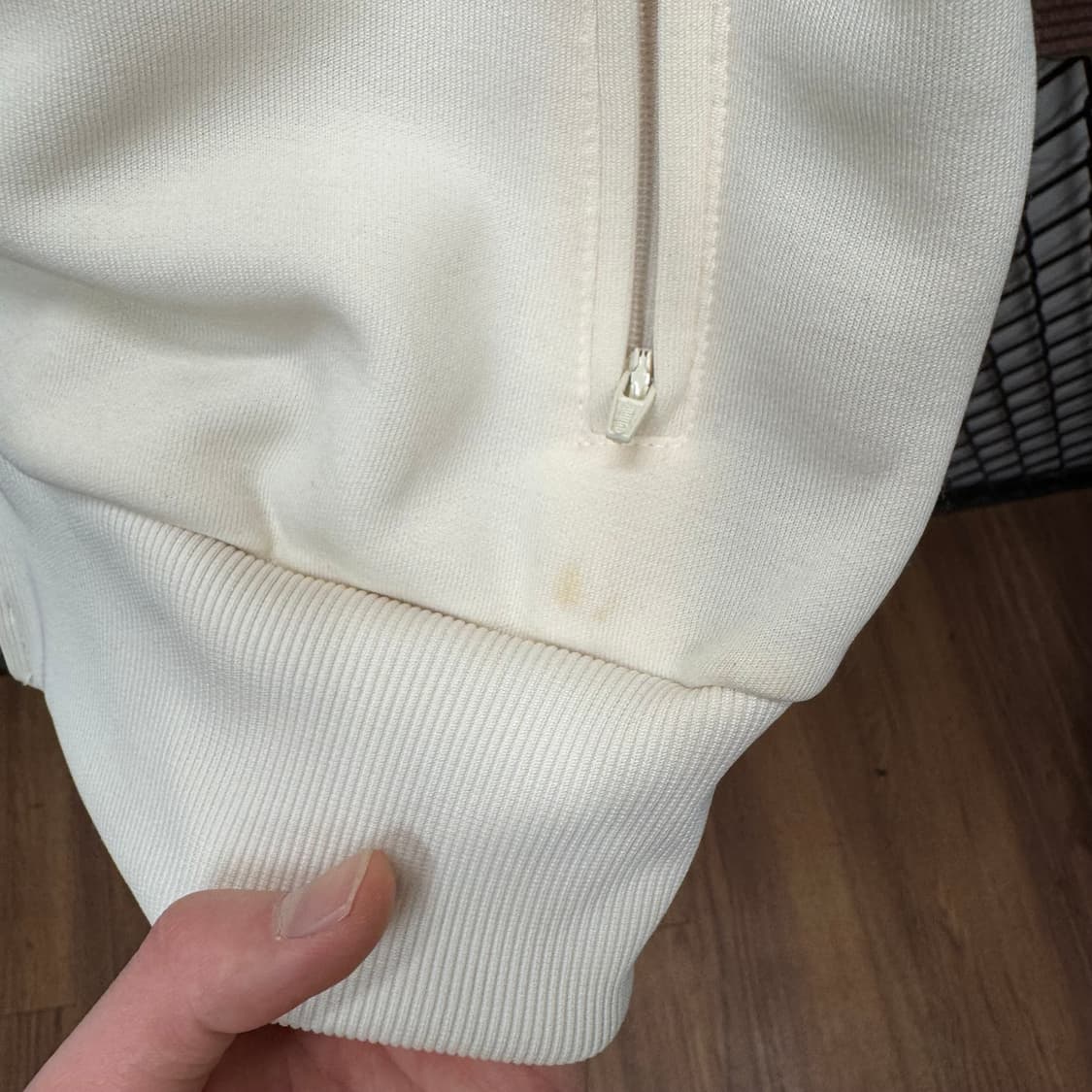 푸마 트랙자켓 전면 로고 포인트 그레이 아이보리 상품이미지9