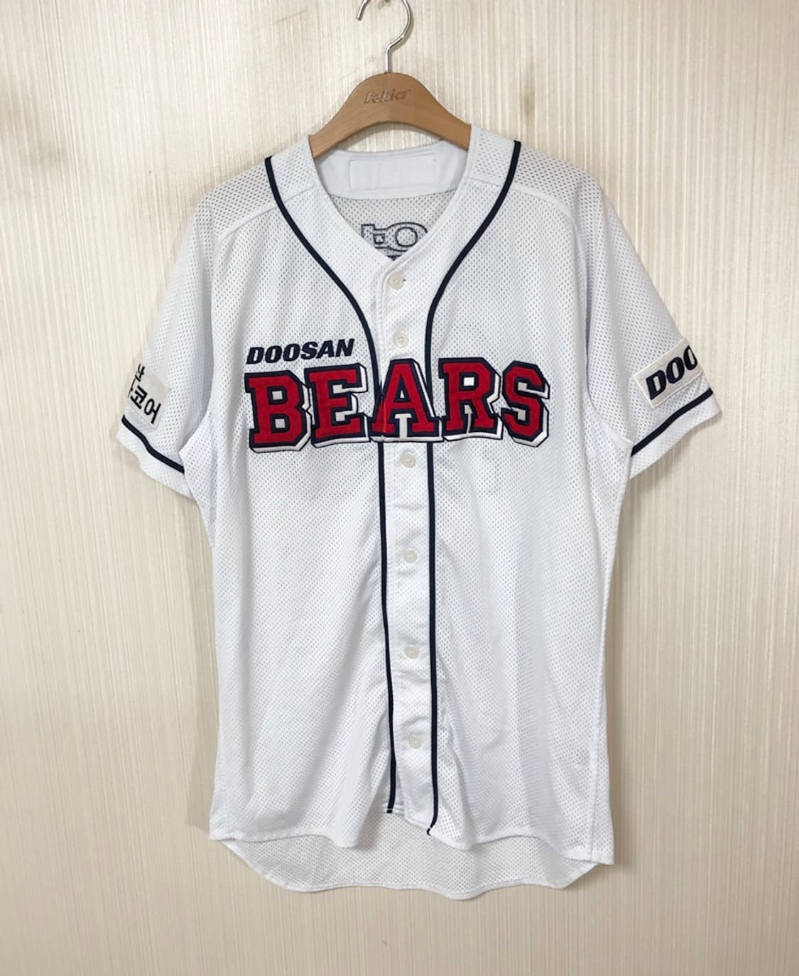 KBO 위팬 두산베어스 선수실착 홈유니폼/져지 #106 김영은 상품이미지1