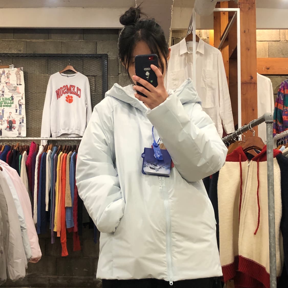 (새상품) 스톤소프트 경량 후드 패딩 점퍼 상품이미지2