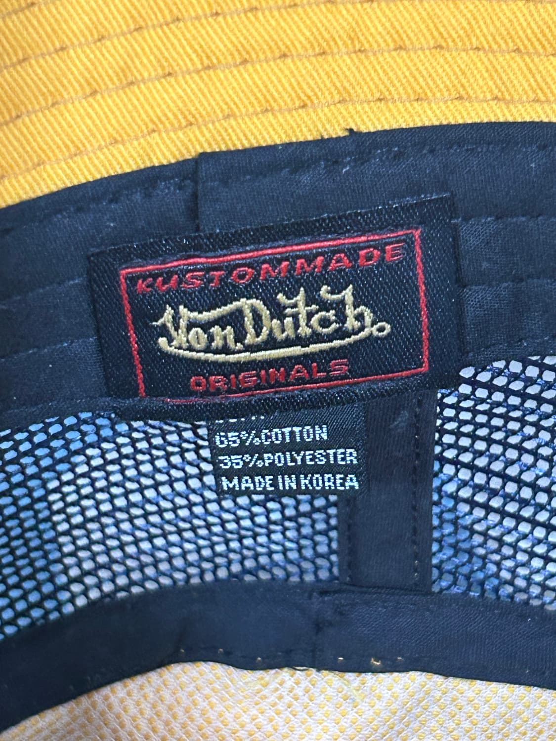 본더치 옐로우/블랙 버킷햇 상품이미지4