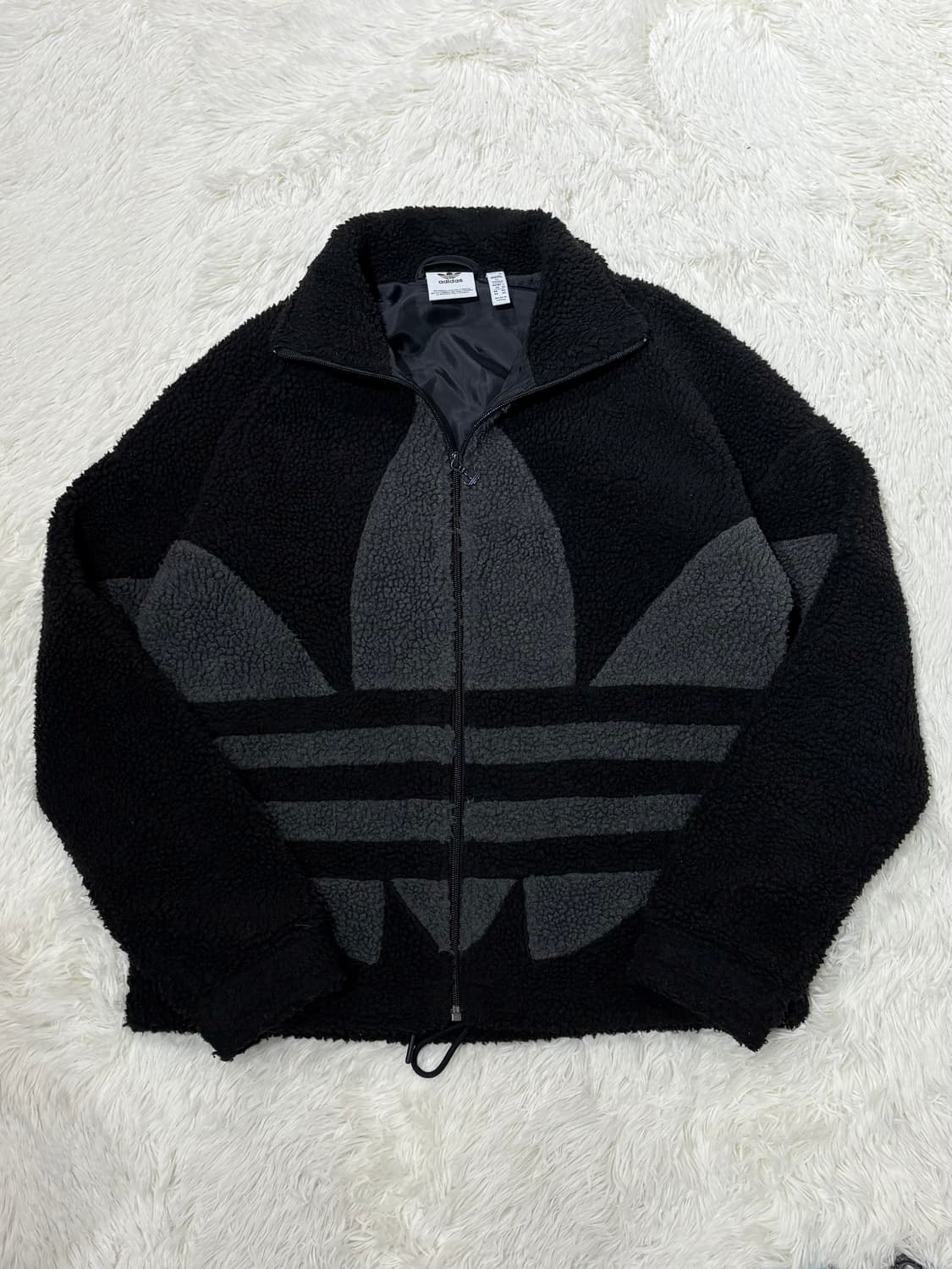 아디다스 빅로고 후리스 집업 상품이미지5