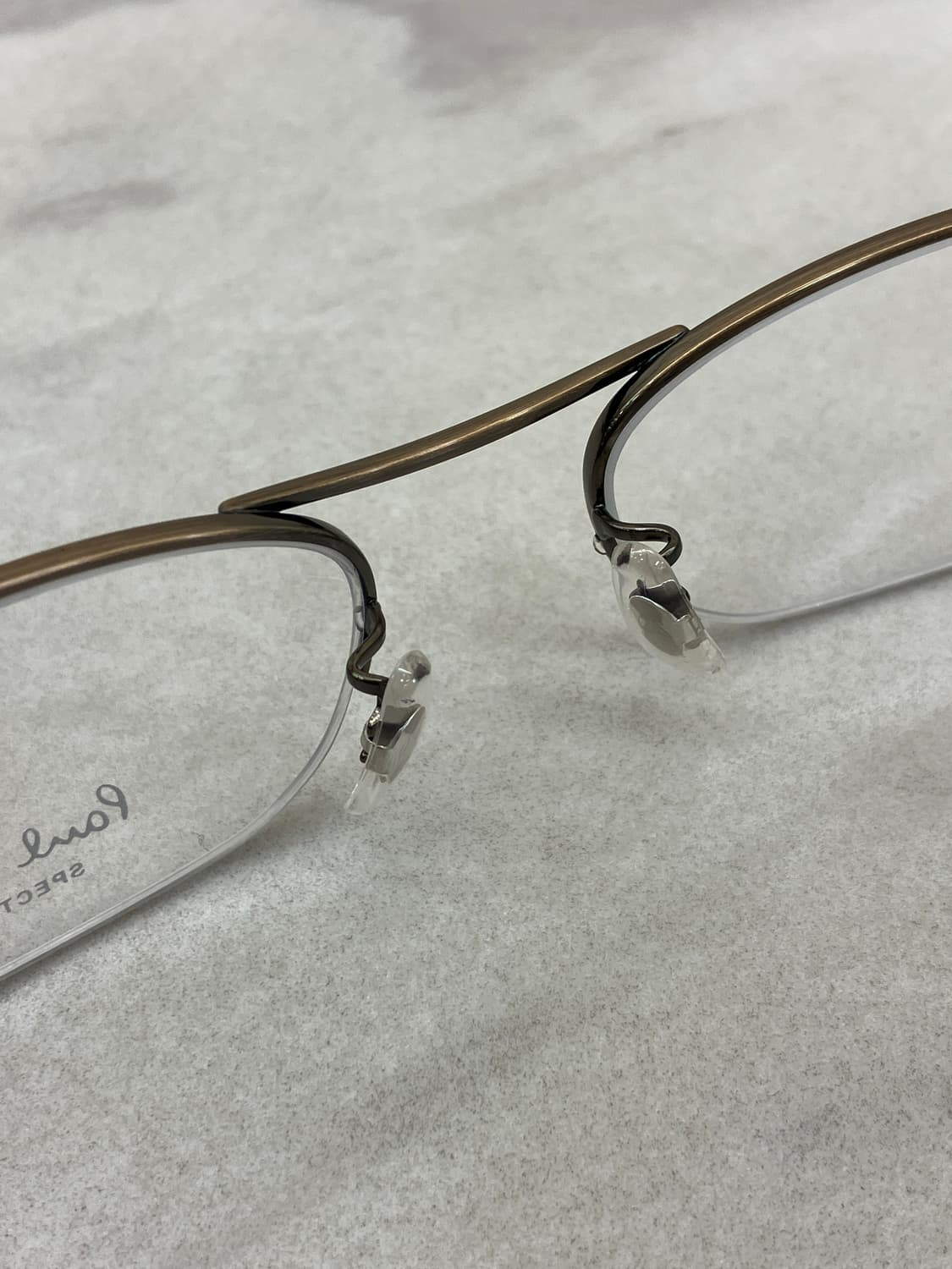 폴 스미스 Paul Smith 엔틱 황동 소프트 스퀘어 반무테 상품이미지4