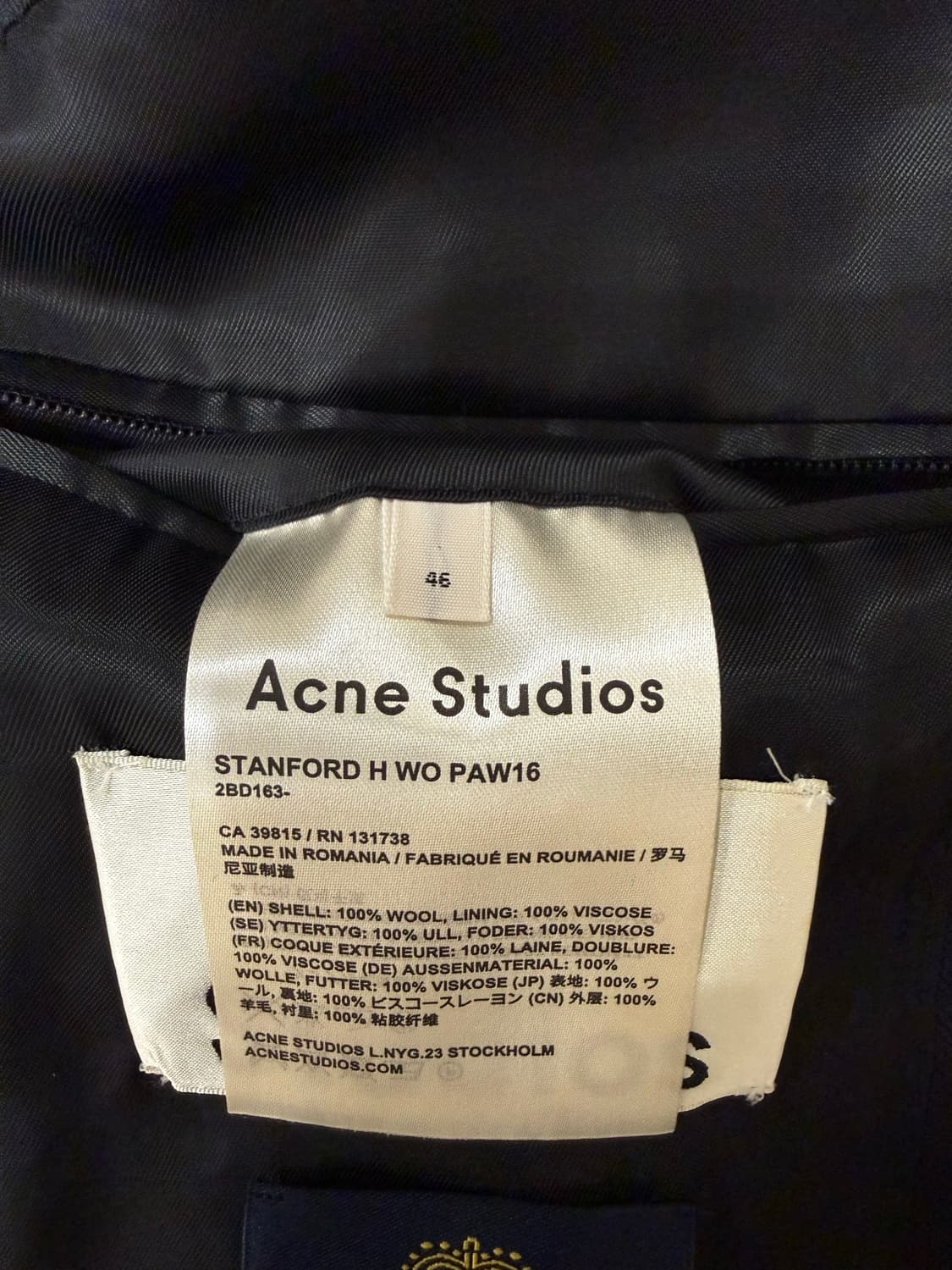 아크네 스튜디오 Alfred Brown Wool 수트 세트 상품이미지6