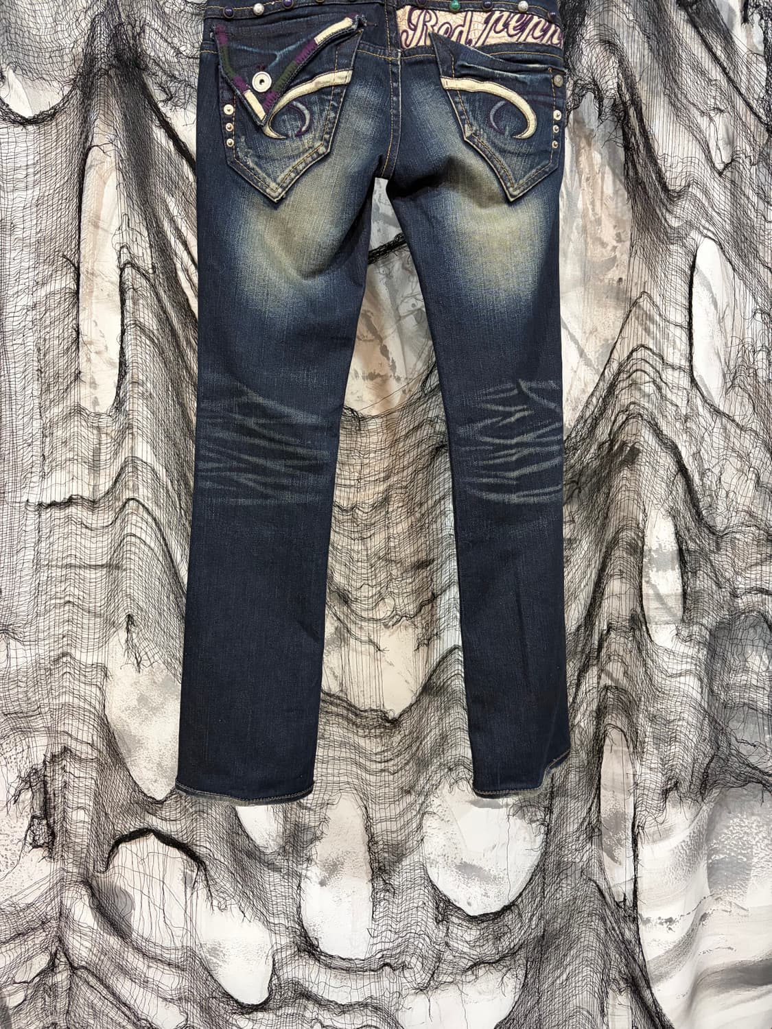 Y2K Red pepper poket detail lowrise pant 상품이미지9