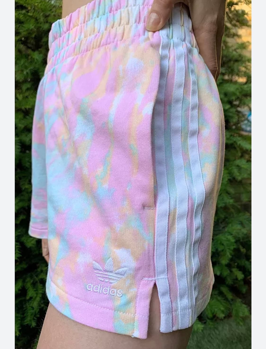 아디다스 스트라이프 숏팬츠 핑크  상품이미지1