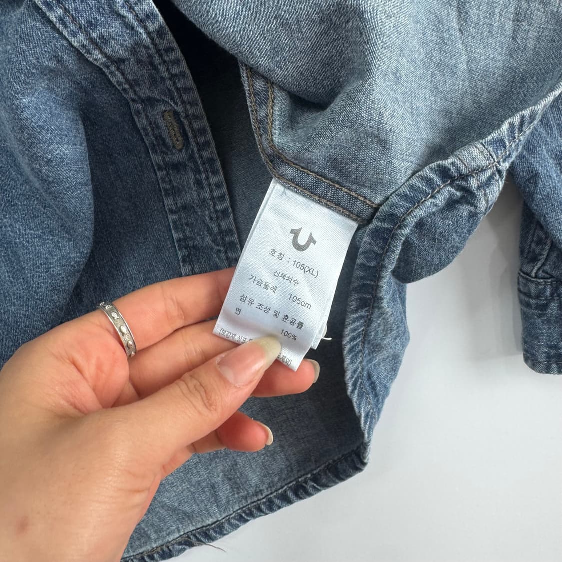 True religion 트루릴리전 데님 원포켓 셔츠  상품이미지6