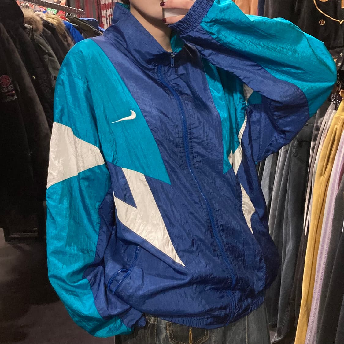 [IM]나이키 바람막이 블루 배색 상품이미지5