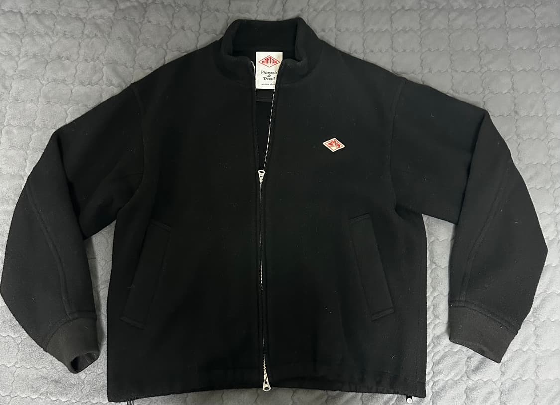 [95-100] 단톤 울 카라 블루종 상품이미지1