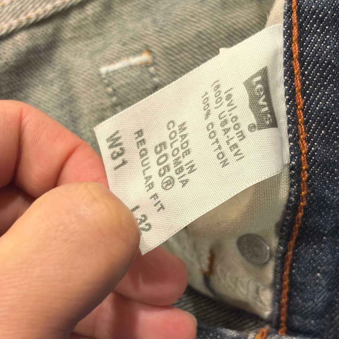 [31x32] 리바이스 505 레귤러핏 데님 팬츠 청바지 D428 상품이미지8