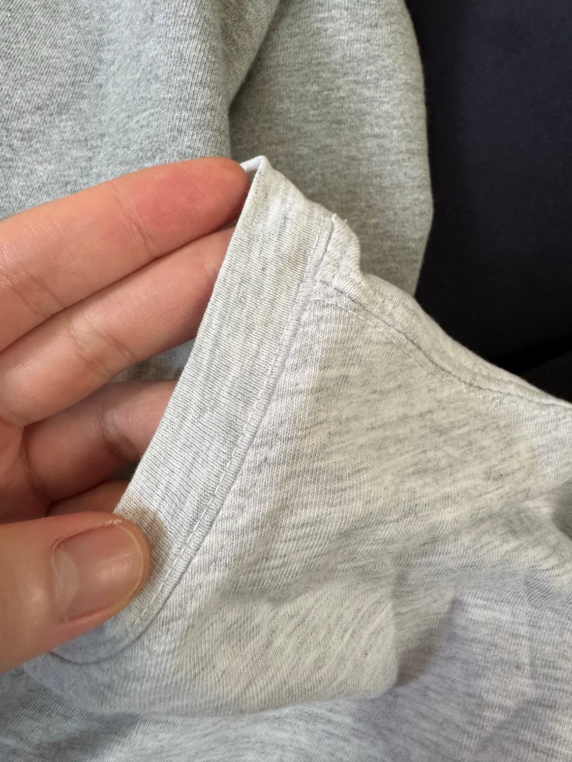 언타이틀드 아이딜 오버사이즈 롱슬리브 라이트 그레이 OS 상품이미지5