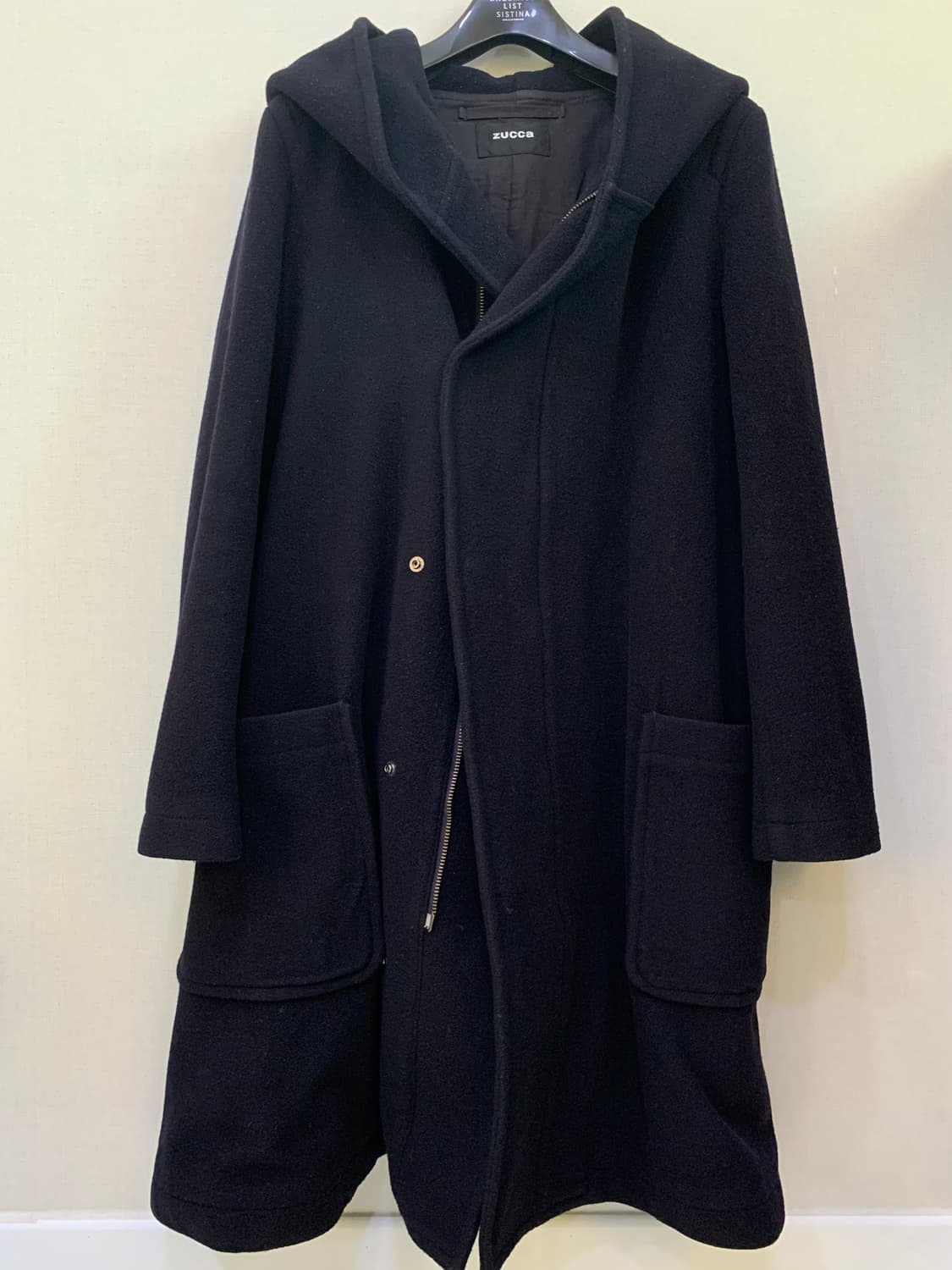 Zucca 울 후드 코트 상품이미지1
