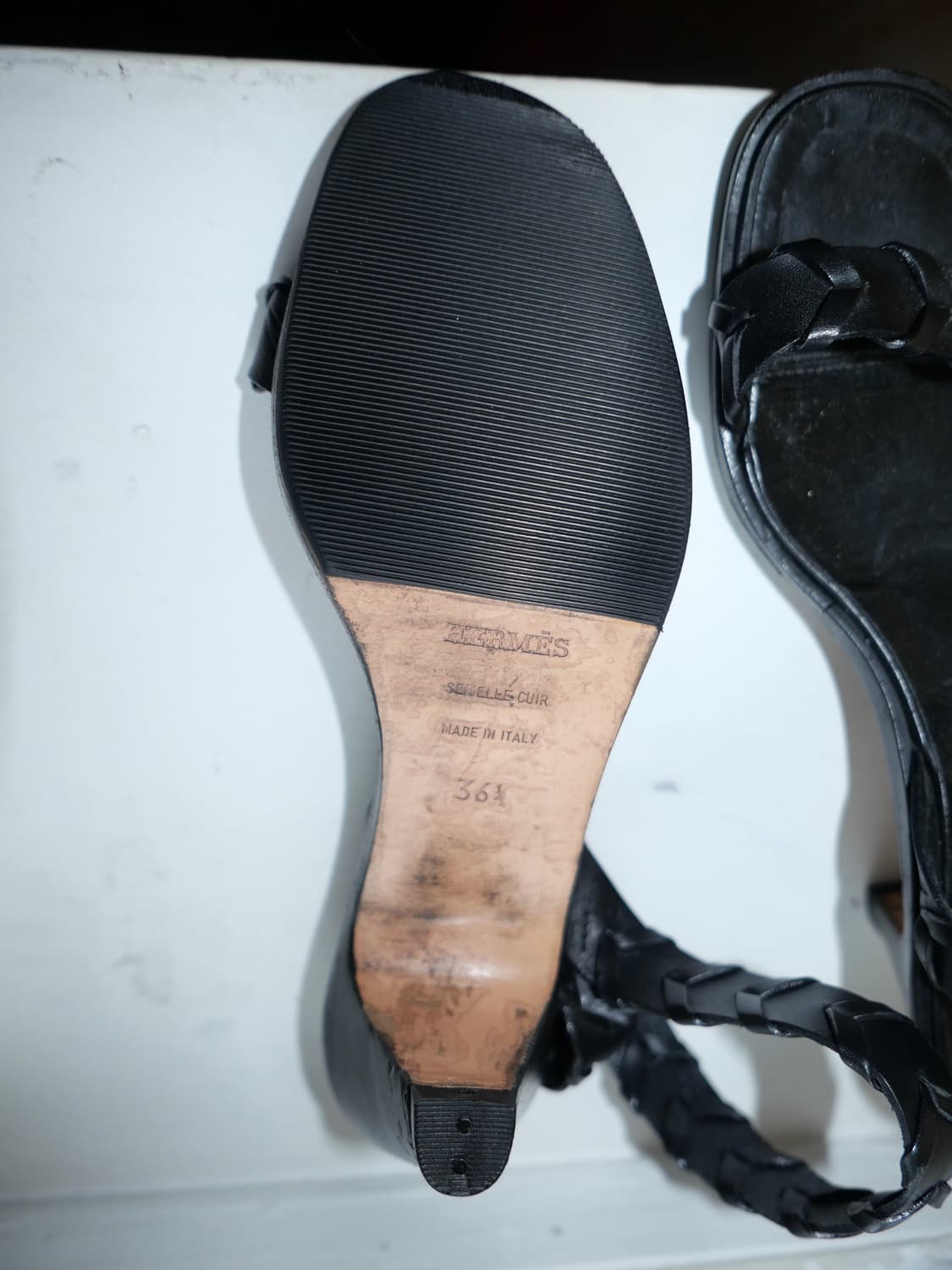 vintage hermes leather sandals 상품이미지3