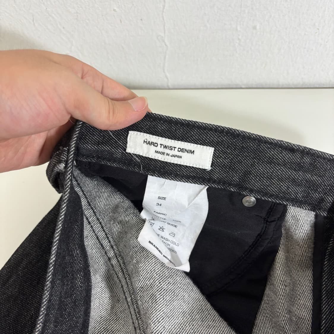 34 XL 블렌디드 인스턴트데님 히스토모 일자핏 청바지 상품이미지5