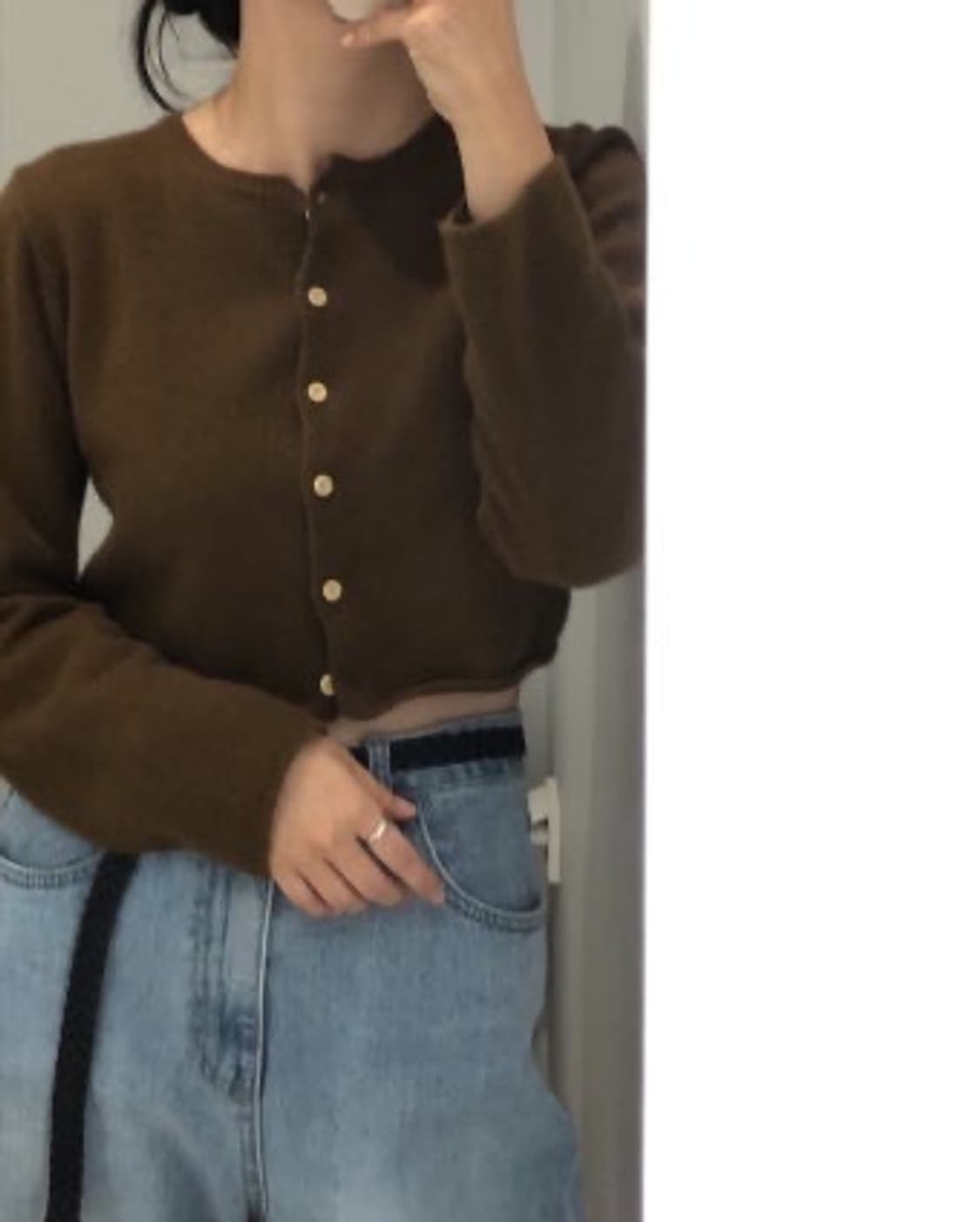 오버듀플레어 라쿤 미니 가디건 상품이미지3